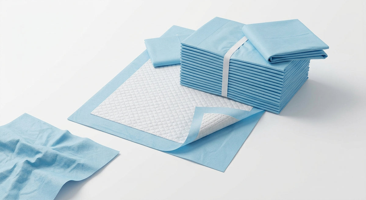 Disposable Underpads / Bed Pads 60x90cm - Waterproof Backing, Highly Absorbent for Beds & Chairs (Care Home & Home Use)